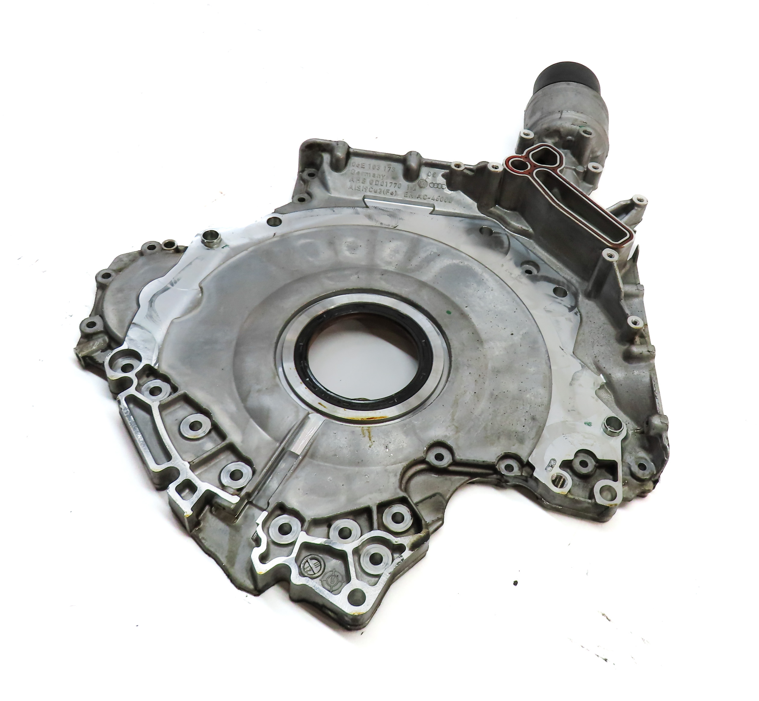 2016 AUDI A6 (C7) 3.0L SUPER (CREC) ENGINE MOTOR LOWER TIMING GEAR COVER — exact item pictured